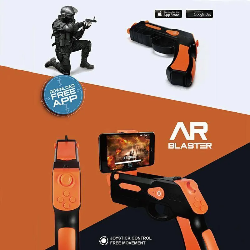 AR Blaster game gun Augmented Reality For IOS and Android