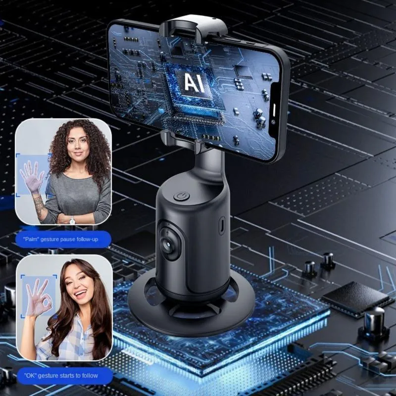 Auto Face Tracking Tripod - 360° Rotation Auto