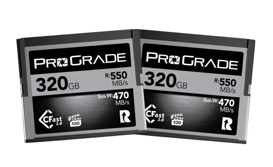 ProGrade Digital 320GB CFast 2.0 550MB/s Cobalt Memory Card (2 Pack)