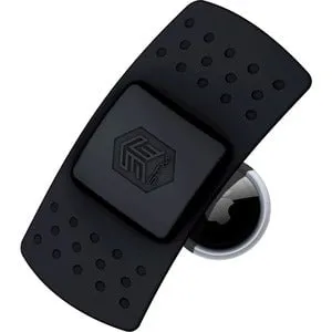 StickAir AirTag Tile Case, 2 Pack, Black, Grey