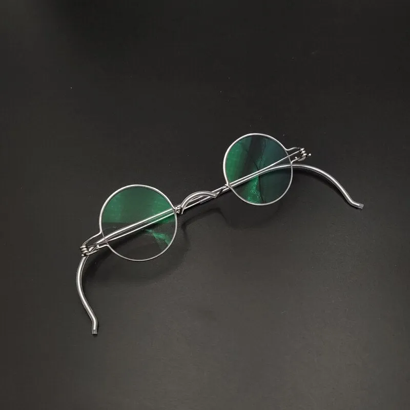 Yujo Unisex Full Rim Round Stainless Steel Eyeglasses Y013